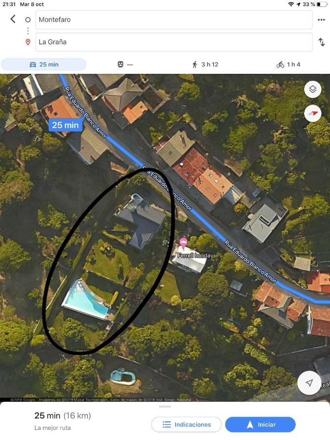Apartamento Con Piscina Y Excelentes Vistas フェロル エクステリア 写真