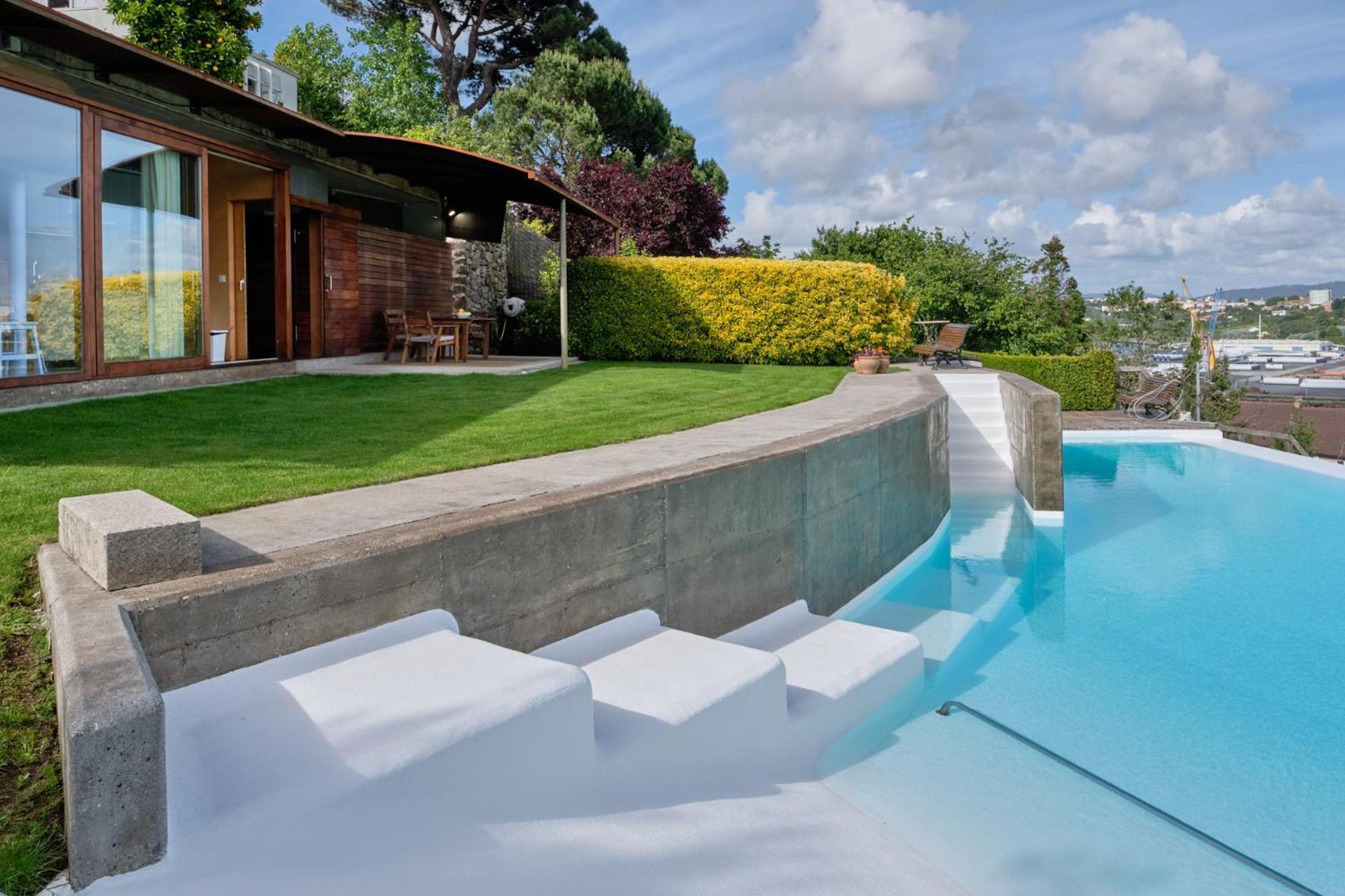 Apartamento Con Piscina Y Excelentes Vistas フェロル エクステリア 写真